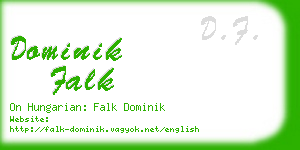 dominik falk business card